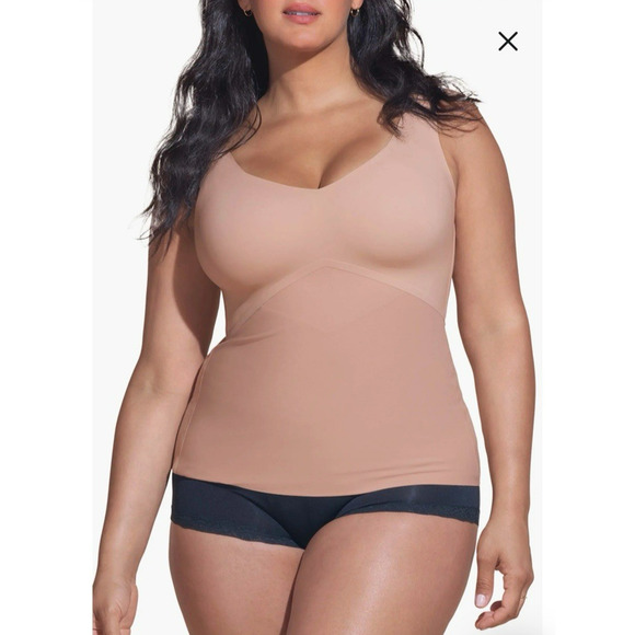 Honey Love Liftwear Tank Top Cami Wire Free Lined Shapewear - Picture 5 of 9